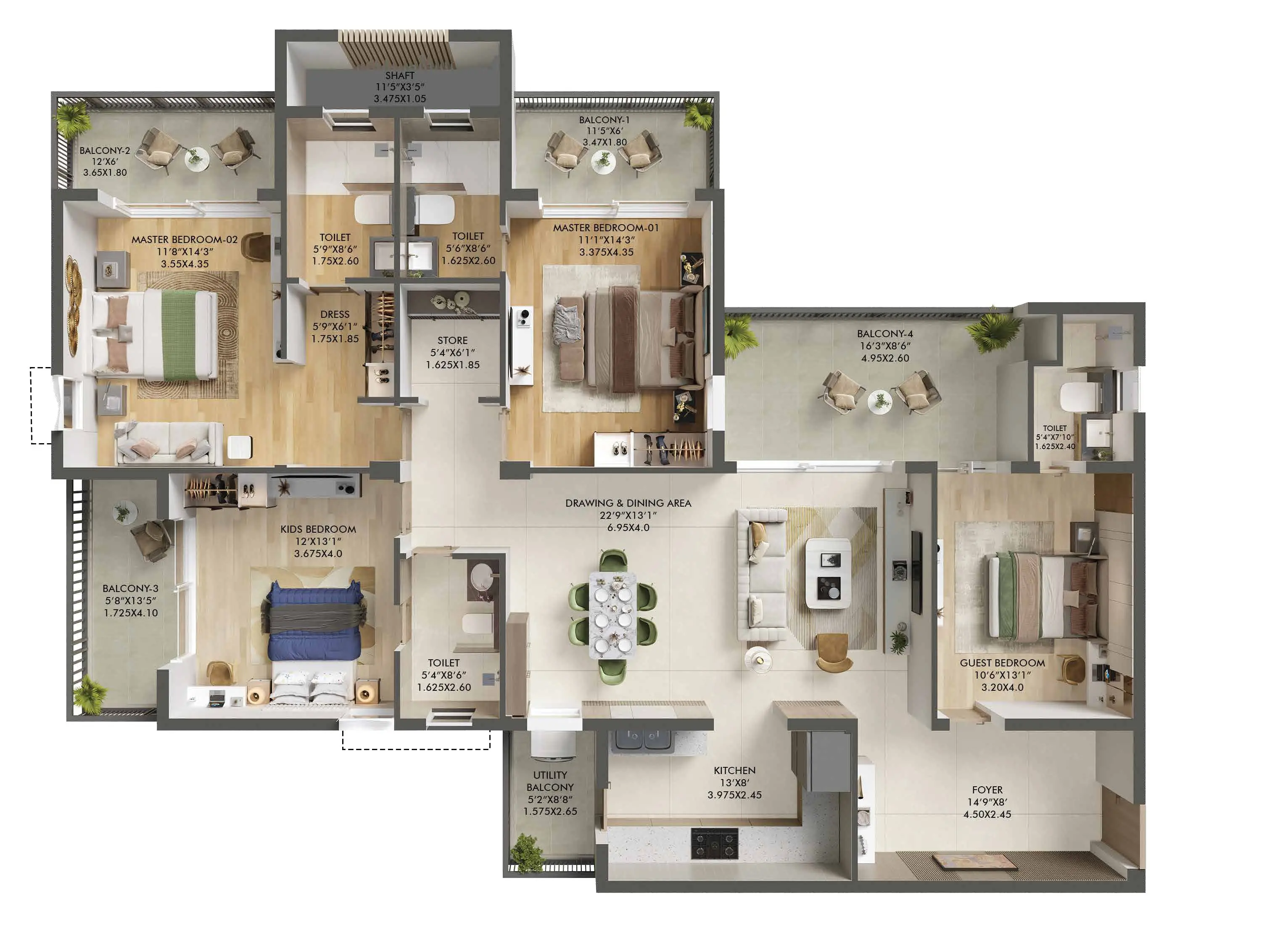 3 BHK Layout